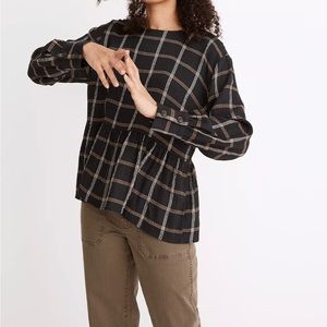 Madewell plaid top